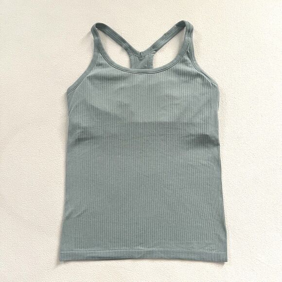 lululemon athletica Tops - Lululemon Women Solid Blue Cast Ebb to Street Tank II Racerback Top W1AX1S 10